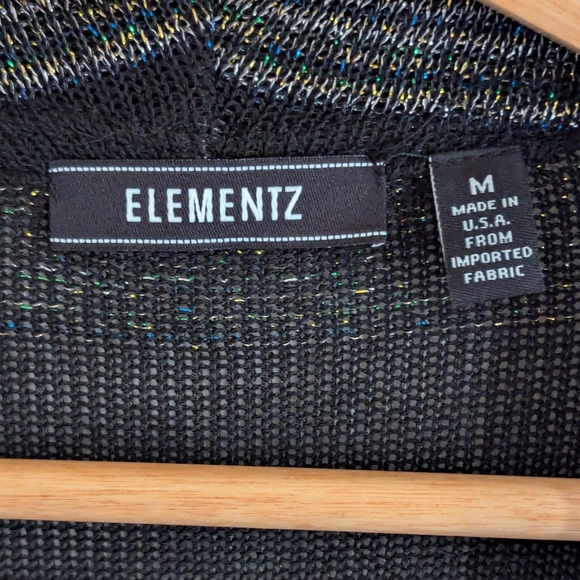 Brand New Elementz ✨Top and Attached Sweater, Both Are Very Very Sparkly Size M - Picture 6 of 10